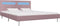 vidaXL - Bedframe - met - LED - stof - roze - 180x200 - cm