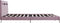vidaXL - Bedframe - met - LED - stof - roze - 180x200 - cm