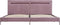 vidaXL - Bedframe - met - LED - stof - roze - 180x200 - cm