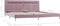 vidaXL - Bedframe - met - LED - stof - roze - 180x200 - cm