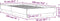 vidaXL - Bedframe - met - LED-verlichting - betongrijs - 75x190 - cm