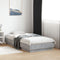 vidaXL - Bedframe - met - LED-verlichting - betongrijs - 75x190 - cm