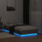 vidaXL - Bedframe - met - LED-verlichting - betongrijs - 75x190 - cm