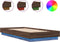 vidaXL - Bedframe - met - LED-verlichting - bruin - eikenkleurig - 100x200 - cm