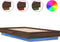 vidaXL - Bedframe - met - LED-verlichting - bruin - eikenkleurig - 90x190 - cm