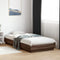 vidaXL - Bedframe - met - LED-verlichting - bruin - eikenkleurig - 100x200 - cm