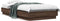 vidaXL - Bedframe - met - LED-verlichting - bruin - eikenkleurig - 75x190 - cm