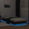 vidaXL - Bedframe - met - LED-verlichting - bruin - eikenkleurig - 100x200 - cm