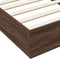 vidaXL - Bedframe - met - LED-verlichting - bruin - eikenkleurig - 90x190 - cm