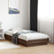 vidaXL - Bedframe - met - LED-verlichting - bruin - eikenkleurig - 75x190 - cm