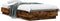 vidaXL - Bedframe - met - LED-verlichting - gerookt - eikenkleurig - 90x200 - cm