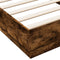 vidaXL - Bedframe - met - LED-verlichting - gerookt - eikenkleurig - 90x200 - cm
