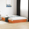 vidaXL - Bedframe - met - LED-verlichting - grenenhout - wasbruin - 120x200 - cm