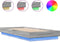 vidaXL - Bedframe - met - LED-verlichting - grijs - sonoma - eikenkleur - 90x200 - cm