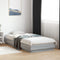 vidaXL - Bedframe - met - LED-verlichting - grijs - sonoma - eikenkleur - 90x200 - cm