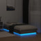 vidaXL - Bedframe - met - LED-verlichting - grijs - sonoma - eikenkleur - 75x190 - cm