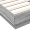 vidaXL - Bedframe - met - LED-verlichting - grijs - sonoma - eikenkleur - 90x200 - cm