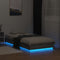 vidaXL - Bedframe - met - LED-verlichting - grijs - sonoma - eikenkleur - 90x190 - cm
