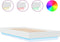 vidaXL - Bedframe - met - LED-verlichting - wit - 75x190 - cm