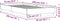 vidaXL - Bedframe - met - LED-verlichting - wit - 75x190 - cm