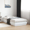 vidaXL - Bedframe - met - LED-verlichting - wit - 75x190 - cm