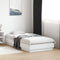 vidaXL - Bedframe - met - LED-verlichting - wit - 90x190 - cm