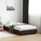vidaXL - Bedframe - met - LED-verlichting - zwart - 75x190 - cm
