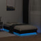 vidaXL - Bedframe - met - LED-verlichting - zwart - 90x190 - cm