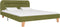 vidaXL - Bedframe - met - LED - zonder - matras - 135x190 - cm - groen