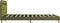 vidaXL - Bedframe - met - LED - zonder - matras - 135x190 - cm - groen
