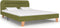 vidaXL - Bedframe - met - LED - zonder - matras - 135x190 - cm - groen