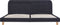 vidaXL - Bedframe - met - LED - zonder - matras - stof - donkergrijs - 150x200 - cm