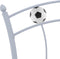 vidaXL - Bedframe - met - voetbaldesign - metaal - grijs - 90x200 - cm