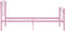 vidaXL - Bedframe - met - voetbaldesign - metaal - roze - 90x200 - cm