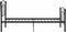 vidaXL - Bedframe - met - voetbaldesign - metaal - zwart - 90x200 - cm