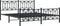 vidaXL - Bedframe - met - voetbord - zonder - matras - metaal - zwart - 180x200 - cm