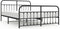 vidaXL - Bedframe - met - voetbord - zonder - matras - metaal - zwart - 180x200 - cm