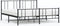 vidaXL - Bedframe - met - voetbord - zonder - matras - metaal - zwart - 180x200 - cm