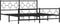 vidaXL - Bedframe - met - voetbord - zonder - matras - metaal - zwart - 180x200 - cm