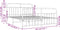 vidaXL - Bedframe - met - voetbord - zonder - matras - metaal - zwart - 180x200 - cm