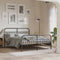 vidaXL - Bedframe - met - voetbord - zonder - matras - metaal - zwart - 160x200 - cm