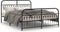 vidaXL - Bedframe - met - voetbord - zonder - matras - metaal - zwart - 160x200 - cm