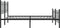 vidaXL - Bedframe - met - voetbord - zonder - matras - metaal - zwart - 180x200 - cm