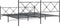 vidaXL - Bedframe - met - voetbord - zonder - matras - metaal - zwart - 180x200 - cm
