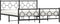 vidaXL - Bedframe - met - voetbord - zonder - matras - metaal - zwart - 180x200 - cm