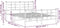 vidaXL - Bedframe - met - voetbord - zonder - matras - metaal - zwart - 160x200 - cm