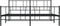 vidaXL - Bedframe - met - voetbord - zonder - matras - metaal - zwart - 180x200 - cm