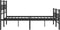 vidaXL - Bedframe - met - voetbord - zonder - matras - metaal - zwart - 160x200 - cm