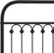 vidaXL - Bedframe - met - voetbord - zonder - matras - metaal - zwart - 160x200 - cm