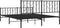 vidaXL - Bedframe - met - voetbord - zonder - matras - metaal - zwart - 160x200 - cm